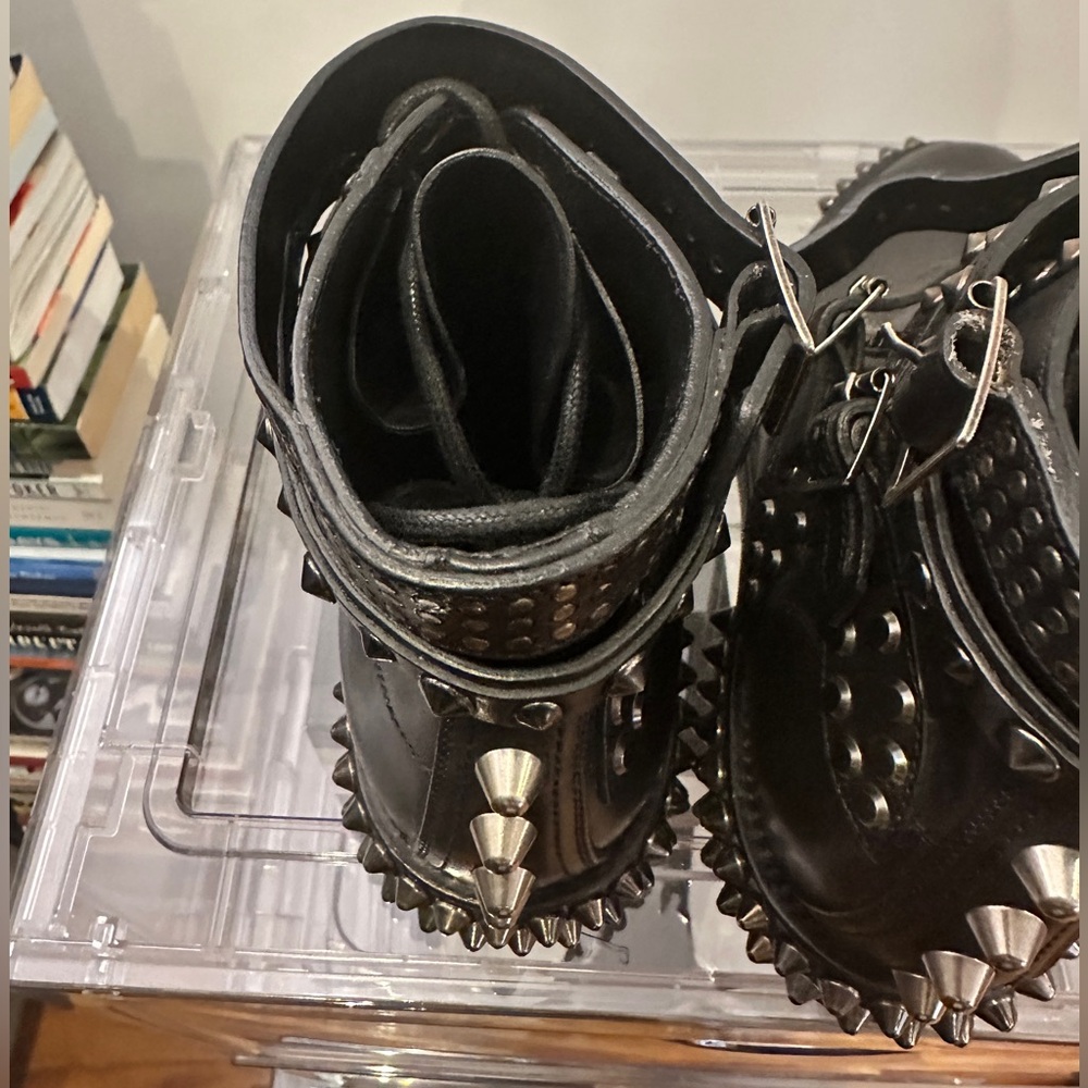 Hedi Slimane Era Saint Laurent Paris FW13 Studded Ankle Boots IT 39 / US 8.5 - Picture 13 of 16